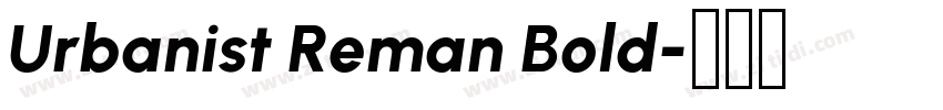 Urbanist Reman Bold字体转换